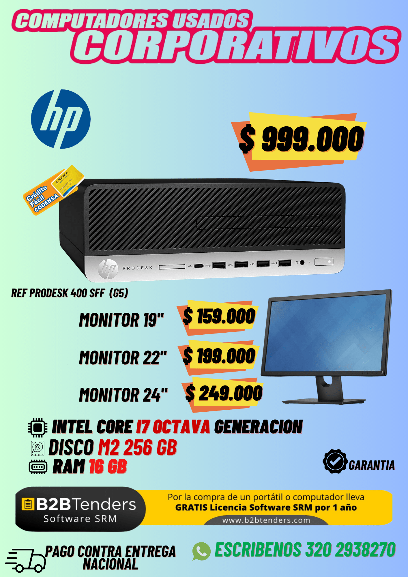 Promoción Computadores de Segunda — ofertas y equipos corporativos