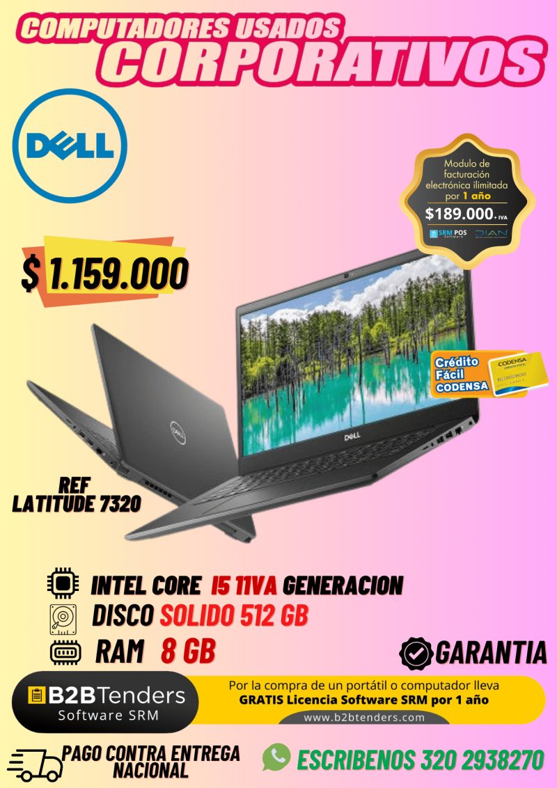 Dell 7320 INTEL®CORE™ I5 11va - Imagen principal