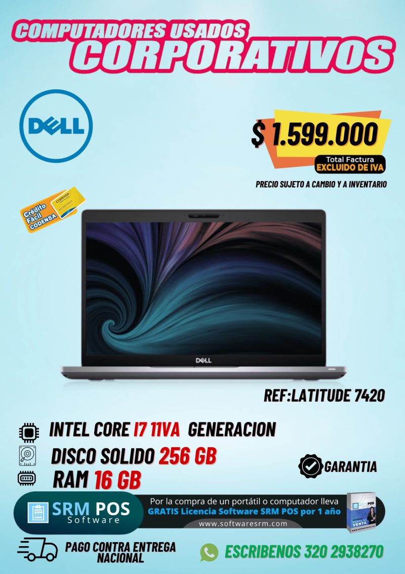 Dell Latitude 7420 | Intel Core i7 11ª Generación | 16GB RAM | SSD 256GB | Portátil Empresarial Premium de 14" - Imagen 1