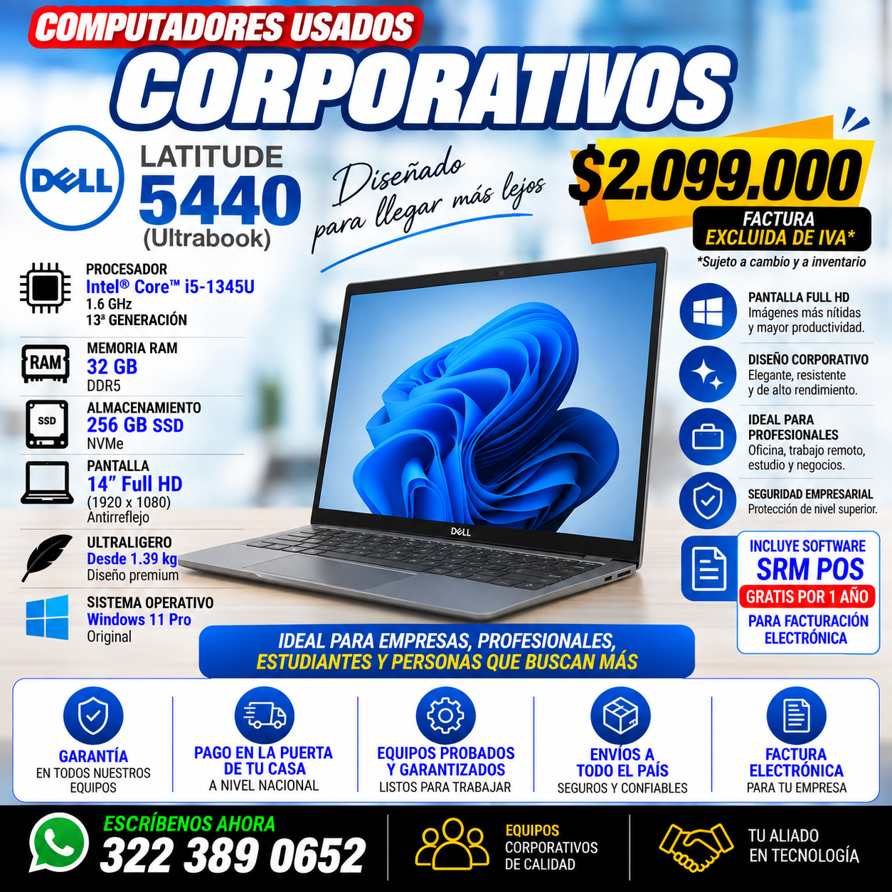 Dell Latitude 5440 i5 13ª 32GB 256GB | Usado Corporativo - Imagen 1